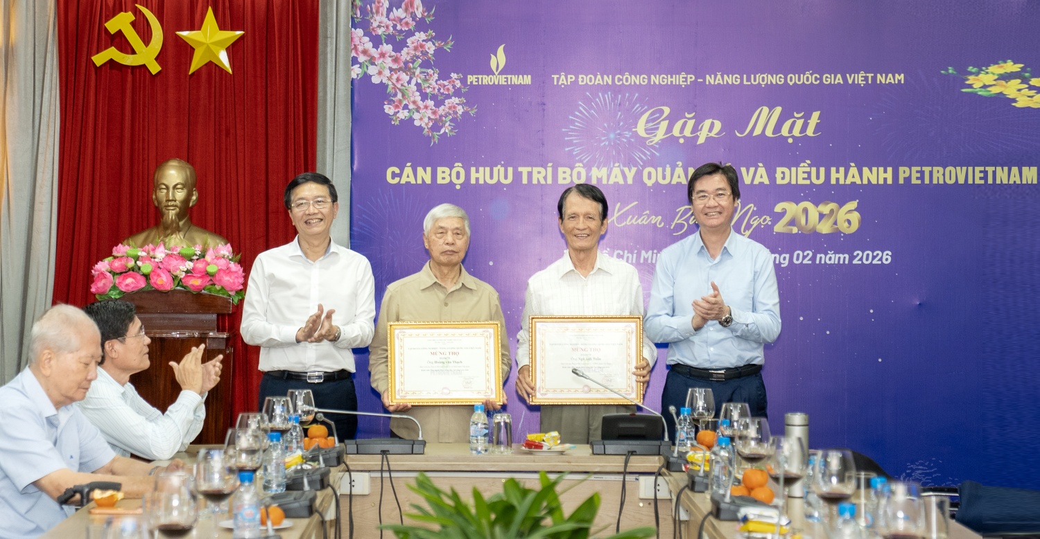 Petrovietnam gặp mặt, tri ân cán bộ hưu trí nhân dịp Xuân Bính Ngọ 2026 Petrovietnam gặp mặt, tri ân cán bộ hưu trí nhân dịp Xuân Bính Ngọ 2026