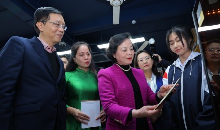 Phòng STEM mở ra không gian tri thức rộng lớn cho học sinh vùng cao