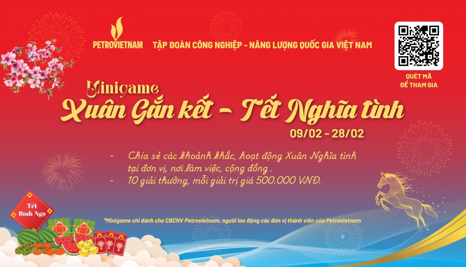 Petrovietnam tổ chức MiniGame “Petrovietnam: Xuân Gắn kết - Tết Nghĩa tình” dành cho CBCNV