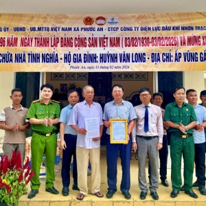 PV Power NT bàn giao công trình sửa chữa nhà tình nghĩa tại Đồng Nai