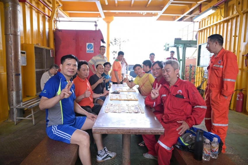 Sắc xuân rộn ràng trên giàn MSP-PPD 40.000 và giàn nén khí Trung tâm