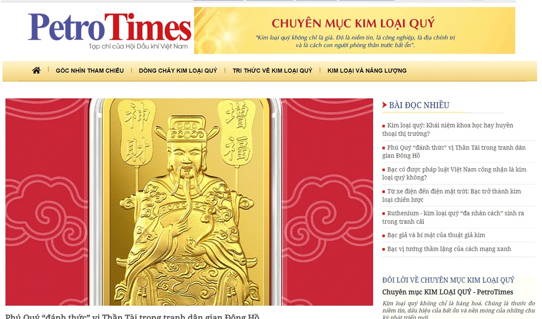 Ra mắt chuyên mục KIM LOẠI QUÝ