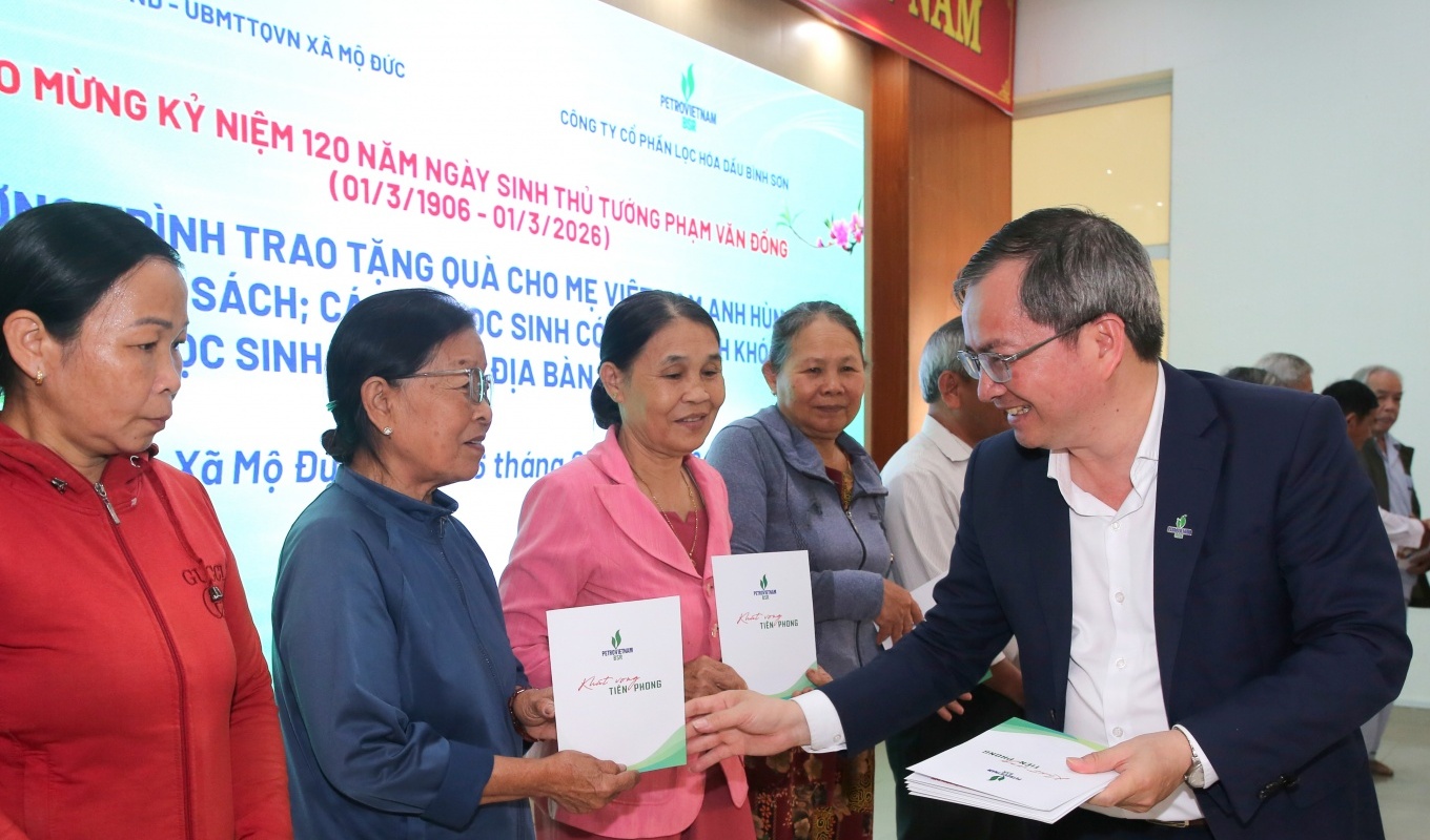 BSR lan tỏa nghĩa tình tại quê hương cố Thủ tướng Phạm Văn Đồng