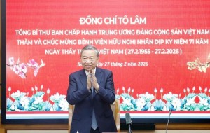Toàn văn phát biểu của Tổng Bí thư Tô Lâm tại Bệnh viện Hữu Nghị