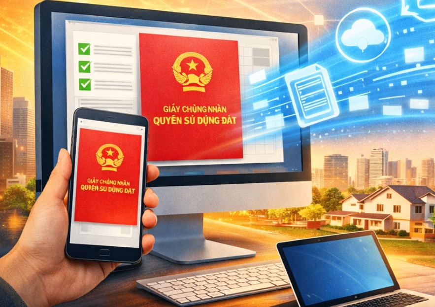 Năm 2026, người dân có thể nhận "sổ đỏ" bằng bản điện tử