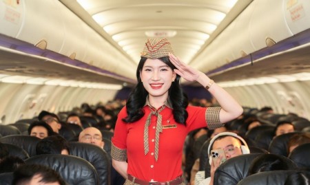 Bay Vietjet đầu năm, rước lộc vàng may mắn