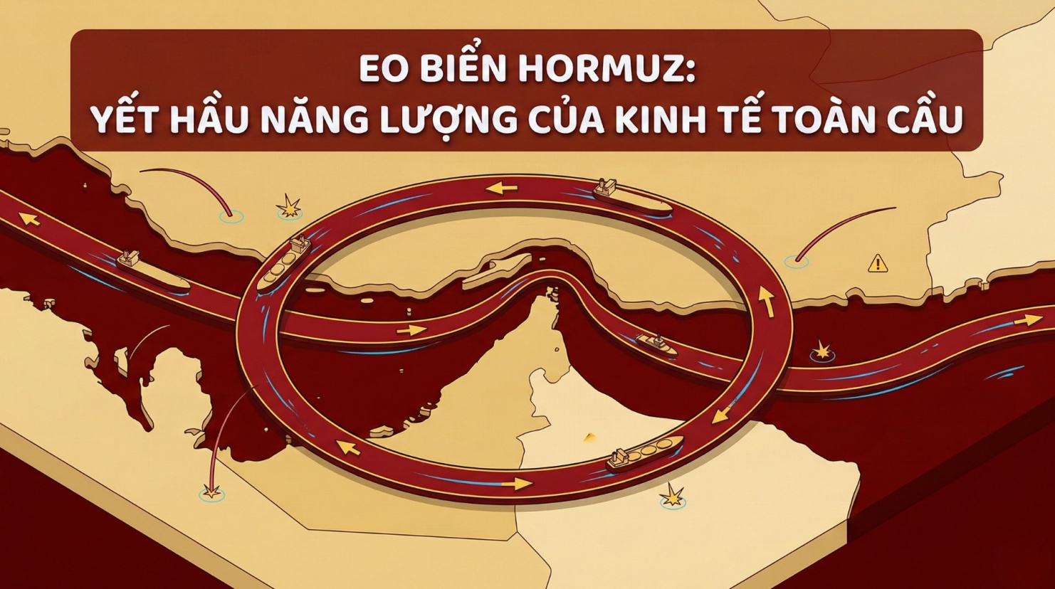 [Infographic] Eo biển Hormuz: Yết hầu năng lượng của kinh tế toàn cầu