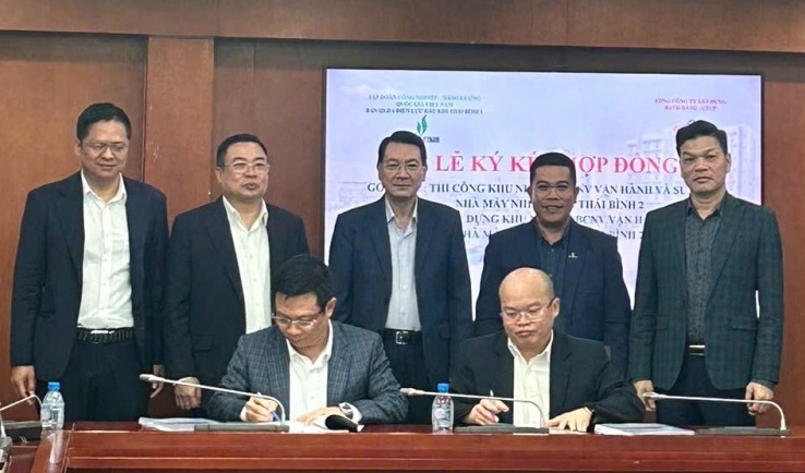 Ký kết hợp đồng xây dựng Khu nhà ở CBCNV Nhà máy Nhiệt điện Thái Bình 2