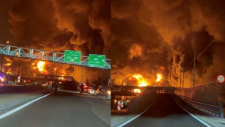 Tràn dầu từ các cuộc không kích của Israel gây ra "dòng sông lửa" ở Tehran