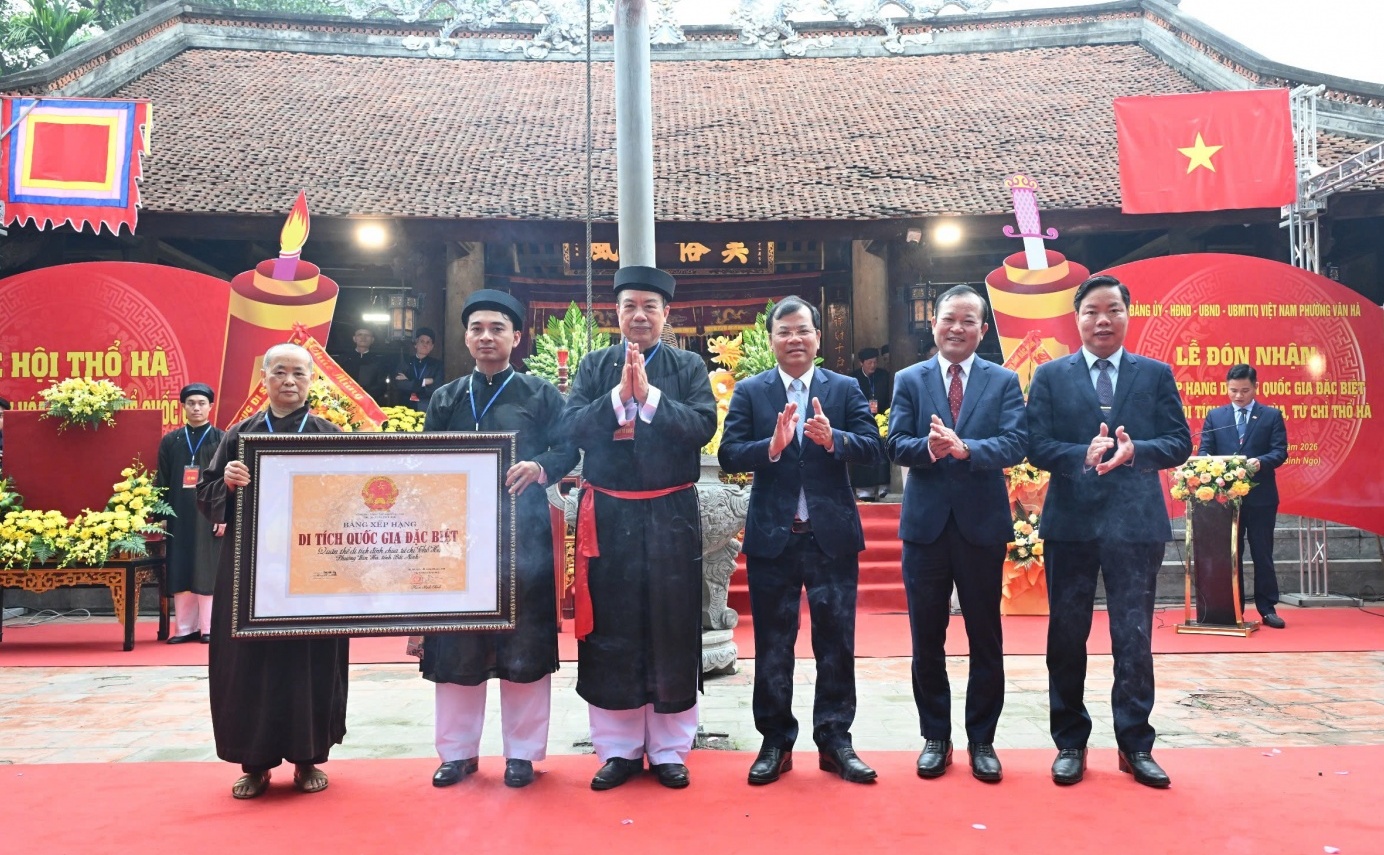 Quần thể di tích Thổ Hà được công nhận Di tích Quốc gia đặc biệt