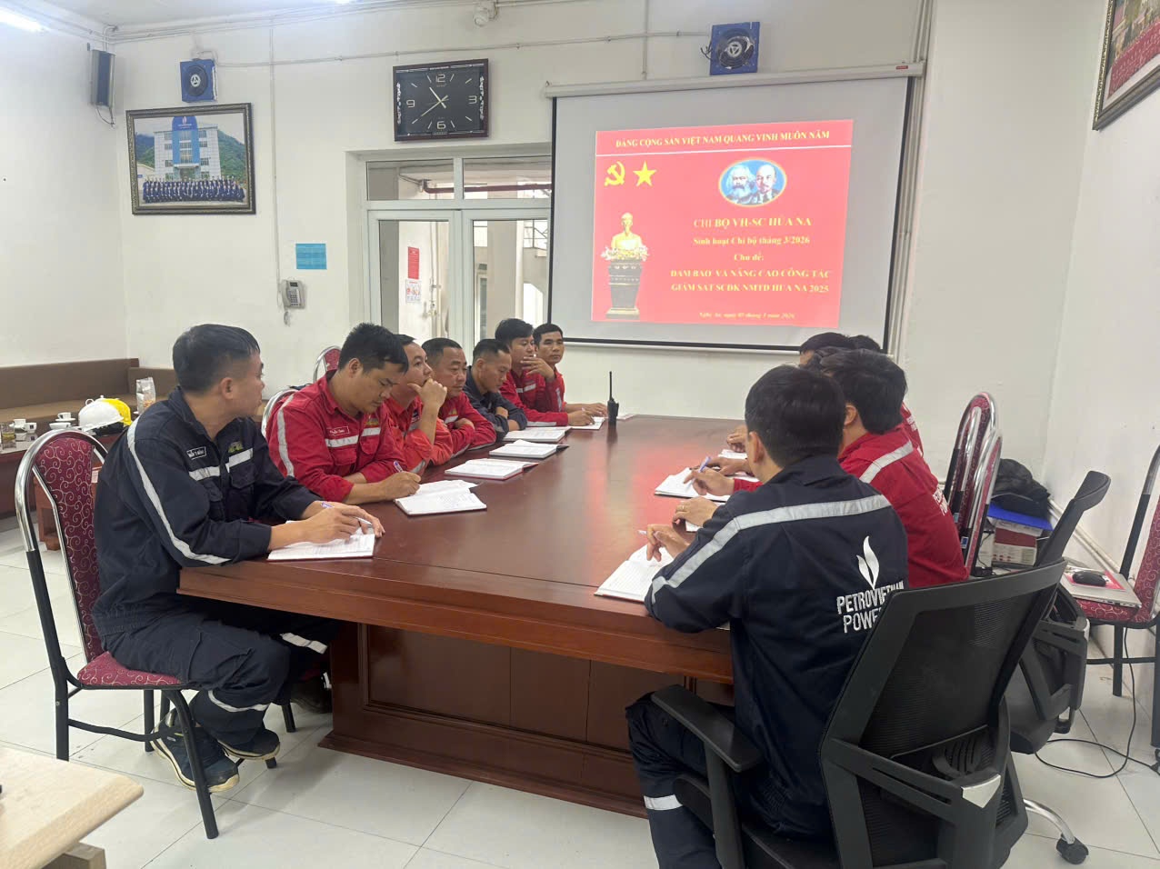 Buổi sinh hoạt chi bộ tháng 3/2026 tại Đảng bộ PV Power