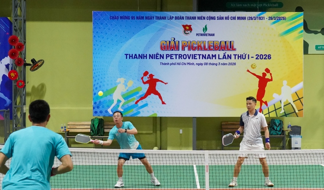 Giải Pickleball Thanh niên Petrovietnam lần thứ I: Sân chơi gắn kết Tuổi trẻ Petrovietnam và địa phương