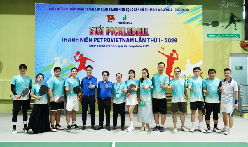 Giải Pickleball Thanh niên Petrovietnam lần thứ I: Sân chơi gắn kết Tuổi trẻ Petrovietnam và địa phương