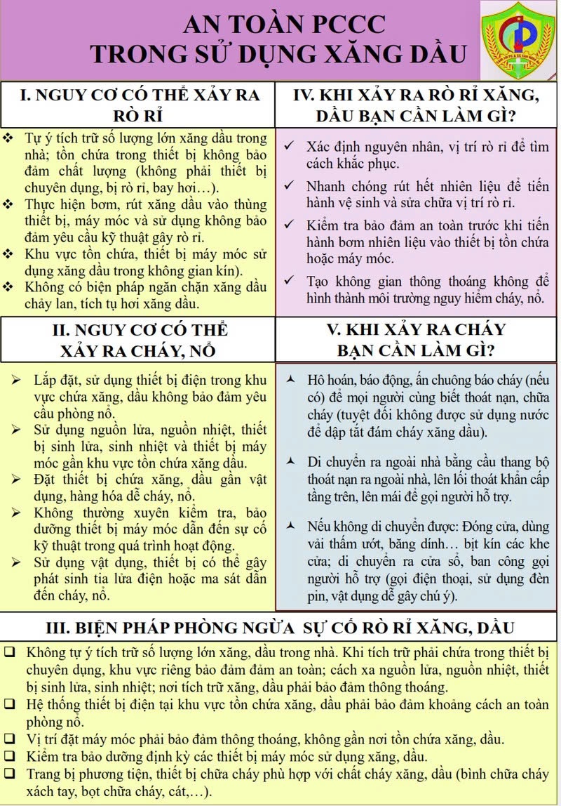 Khuyến cáo người dân không tích trữ xăng, dầu trong gia đình