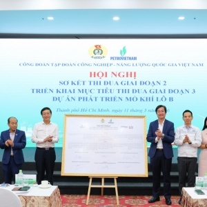 Công đoàn Petrovietnam tổ chức ký giao ước thi đua giai đoạn 3 Dự án Phát triển Mỏ khí Lô B