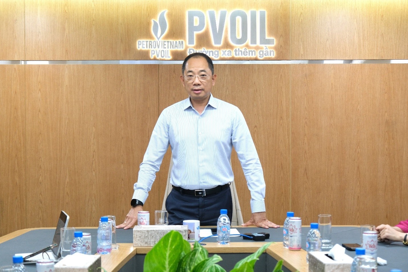 Chủ tịch HĐQT Tổng công ty Cao Hoài Dương phát biểu chỉ đạo.