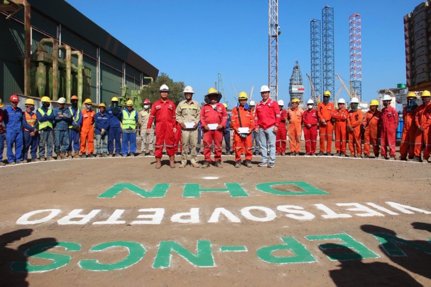 PVEP-NCS và Vietsovpetro lắp dựng thành công Panel Row 1 dự án Đại Hùng Nam, vượt tiến độ 14 ngày