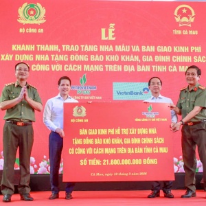 PV GAS đồng hành cùng Bộ Công an tặng 500 căn nhà cho đồng bào khó khăn, gia đình chính sách tại Cà Mau