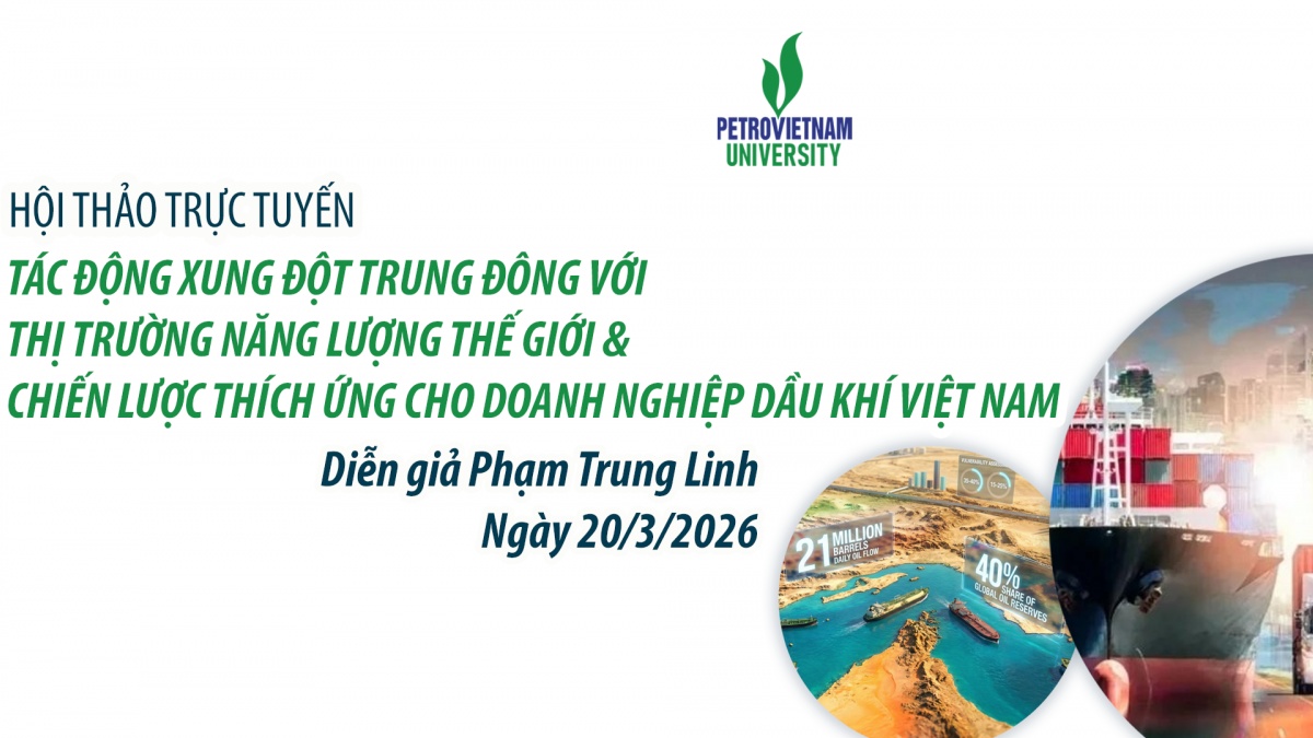 PVU tổ chức thành công Hội thảo về tác động của xung đột
Trung Đông đối với thị trường năng lượng toàn cầu
