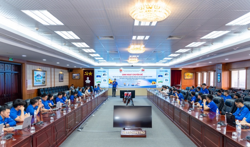 Tuổi trẻ Vietsovpetro tiên phong chuyển đổi số - Tổ chức thành công sinh hoạt chuyên đề về triển khai E-Learning Tuổi trẻ Vietsovpetro tiên phong chuyển đổi số Tổ chức thành công sinh hoạt chuyên đề về triển khai E-Learning