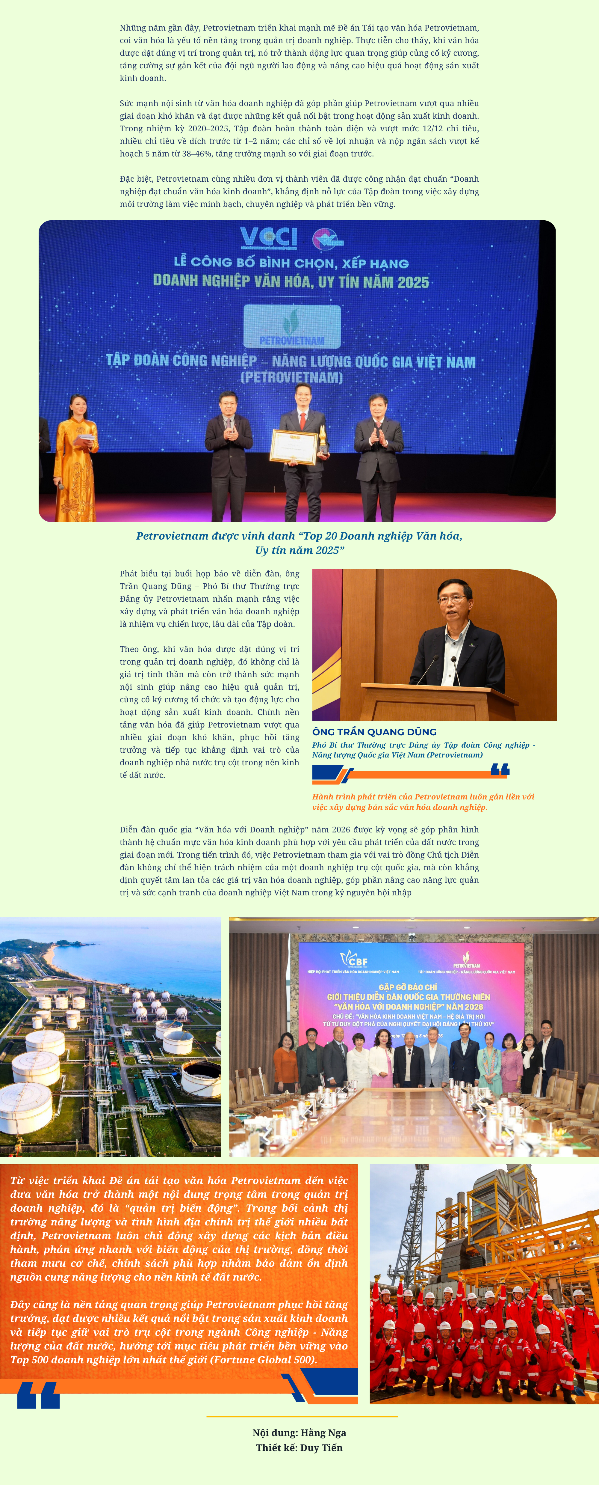[P-Magazine] Văn hóa là sức mạnh nội sinh trong hành trình phát triển của Petrovietnam