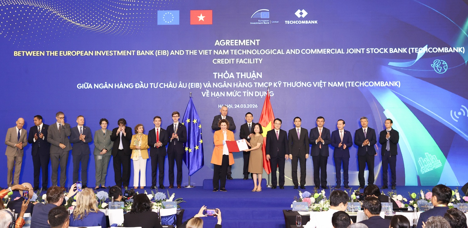 EIB Global tài trợ 200 triệu Euro cho Techcombank tại Diễn đàn EU-Việt Nam