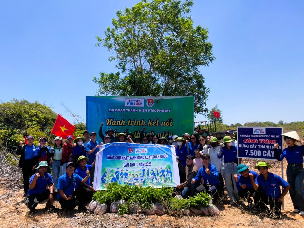Thanh niên PTSC Phú Mỹ gắn kết, lan tỏa giá trị nhân văn Thanh niên PTSC Phú Mỹ gắn kết, lan tỏa giá trị nhân văn