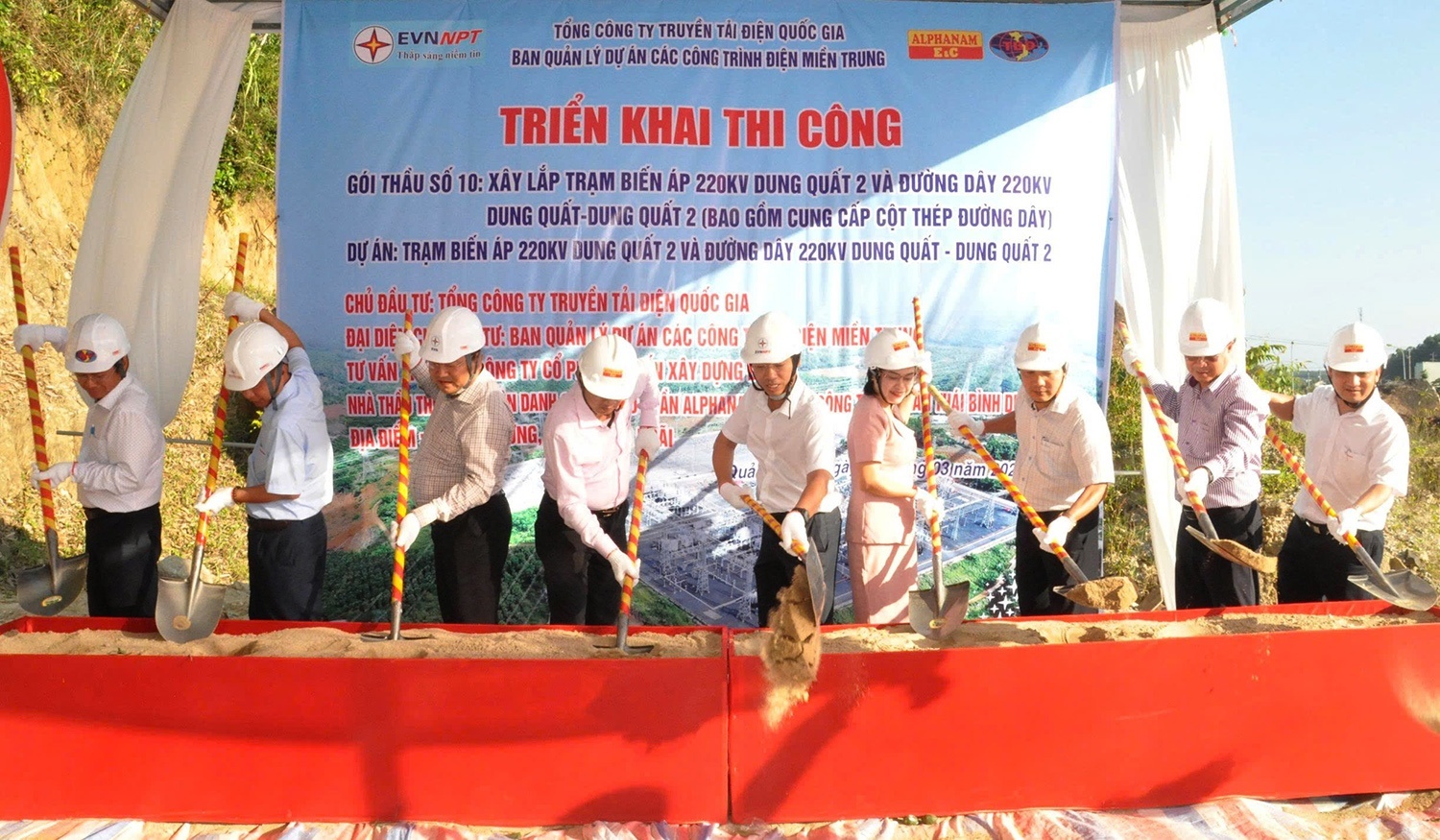 Triển khai thi công Dự án truyền tải bảo đảm cung cấp điện cho tỉnh Quảng Ngãi