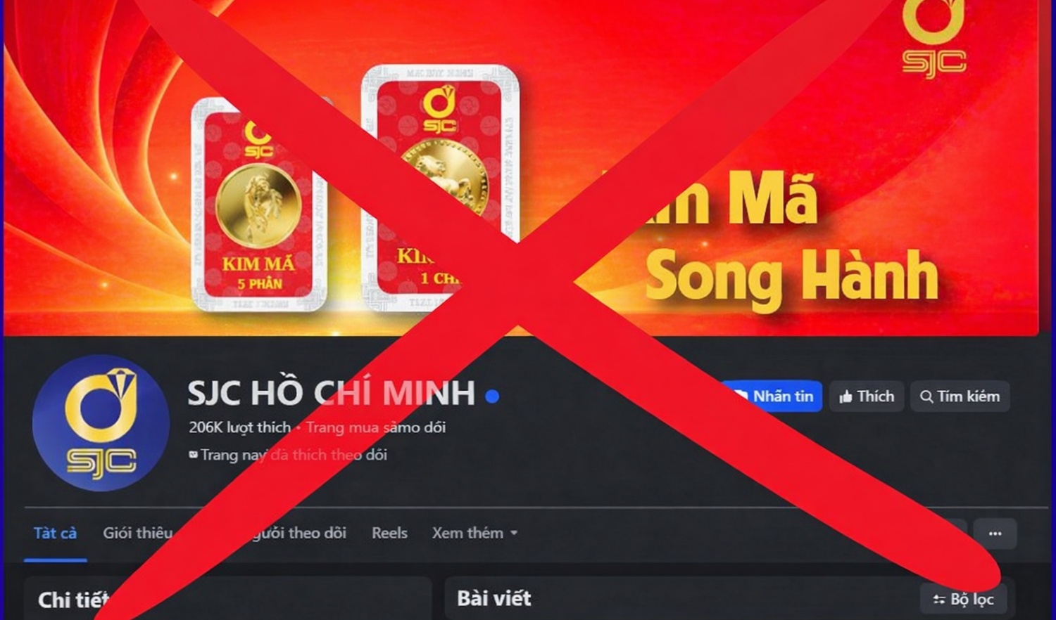 SJC và Phú Quý cùng cảnh báo lừa đảo mua bán vàng bạc qua mạng