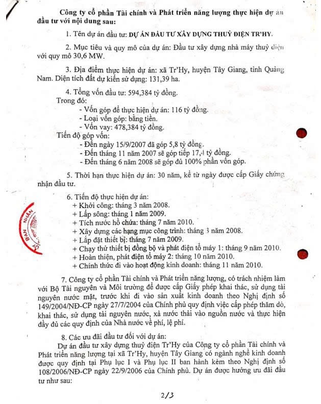 Thủy điện Tr’Hy sắp về đích, dự kiến cung cấp hơn 117 triệu kWh mỗi năm Thủy điện Tr’Hy sắp về đích, dự kiến cung cấp hơn 117 triệu kWh mỗi năm