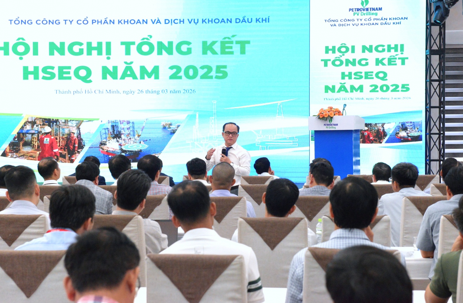 Toàn cảnh hội nghị tổng kết công tác HSEQ năm 2025 Toàn cảnh hội nghị tổng kết công tác HSEQ năm 2025