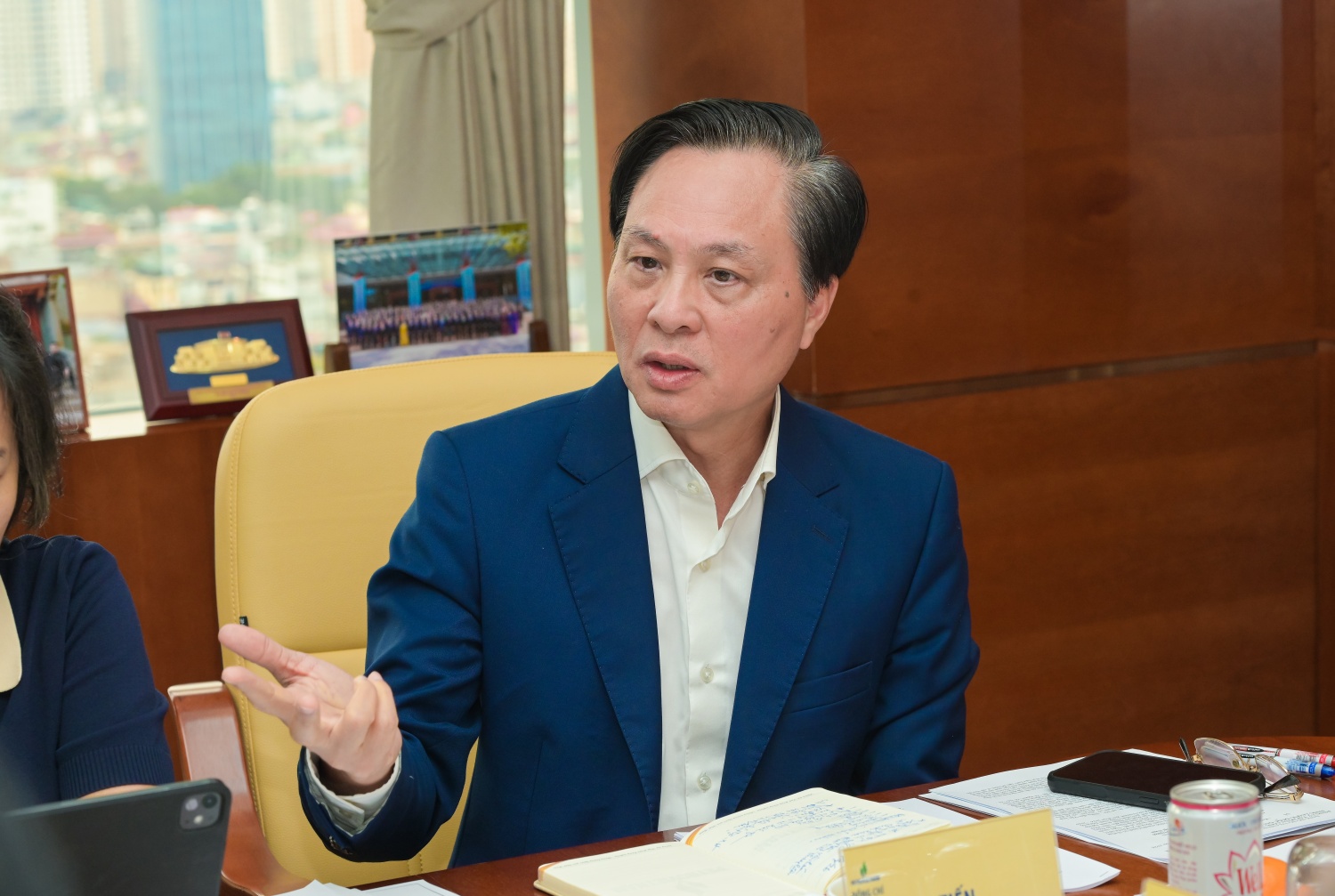 Đồng chí Bùi Minh Tiến – Thành viên HĐTV Petrovietnam phát biểu