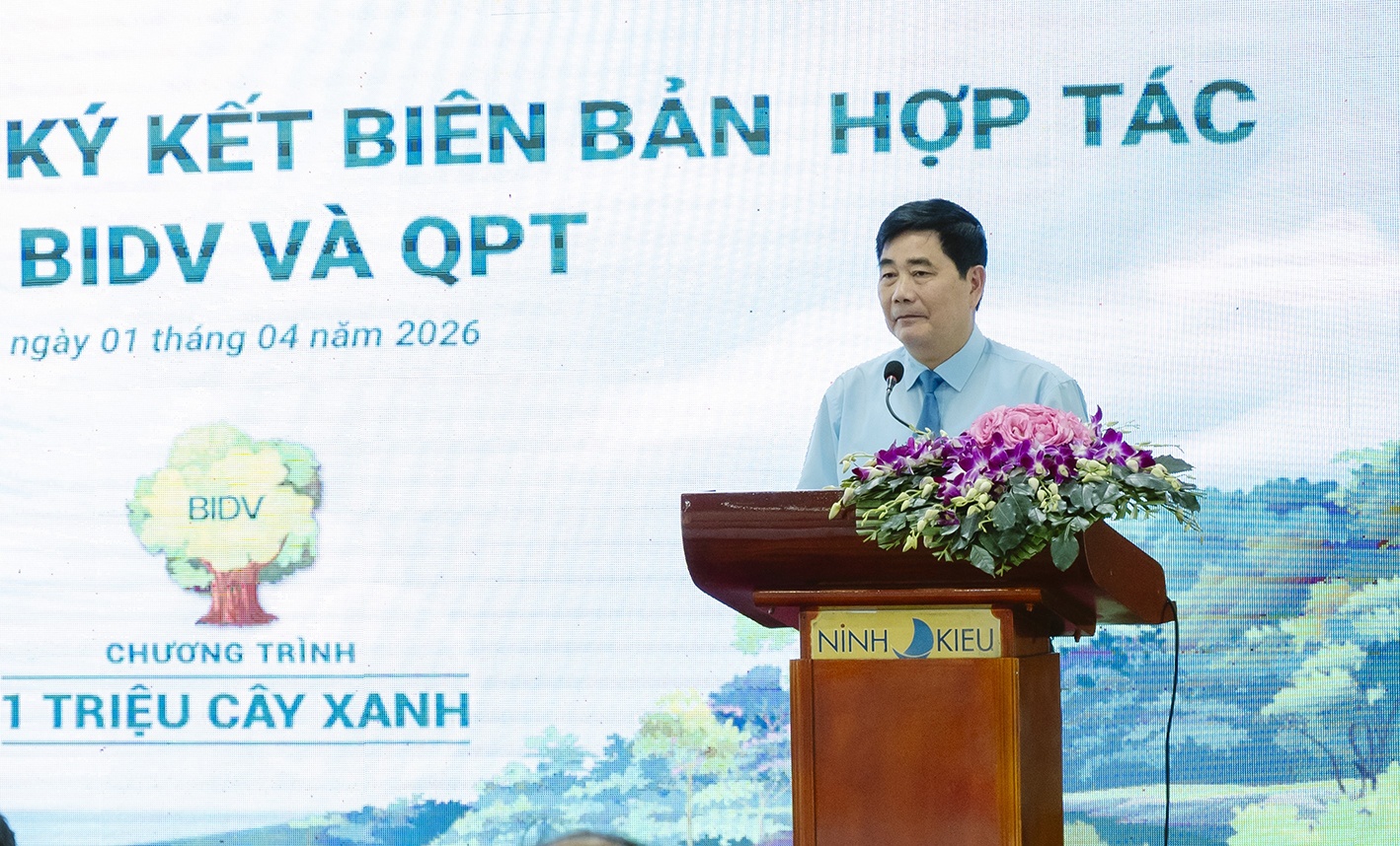 BIDV và QPT hợp tác trồng 240.000 cây xanh tại Đồng bằng sông Cửu Long