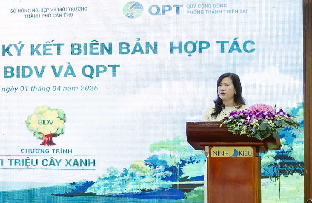 BIDV và QPT hợp tác trồng 240.000 cây xanh tại Đồng bằng sông Cửu Long