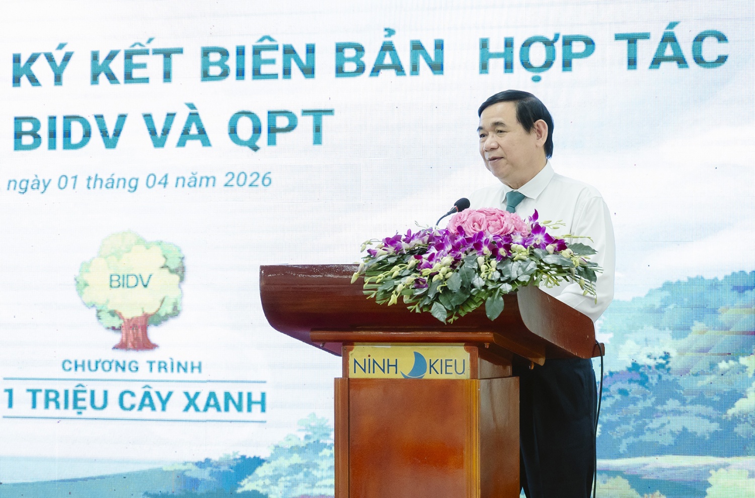 BIDV và QPT hợp tác trồng 240.000 cây xanh tại Đồng bằng sông Cửu Long