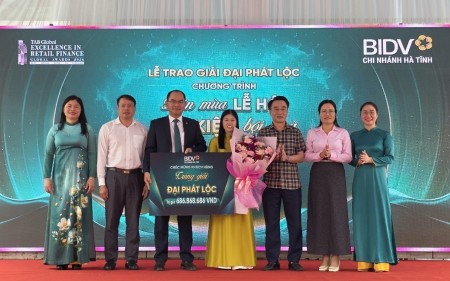 Khách hàng may mắn “đón lộc” hơn 686 triệu đồng từ BIDV