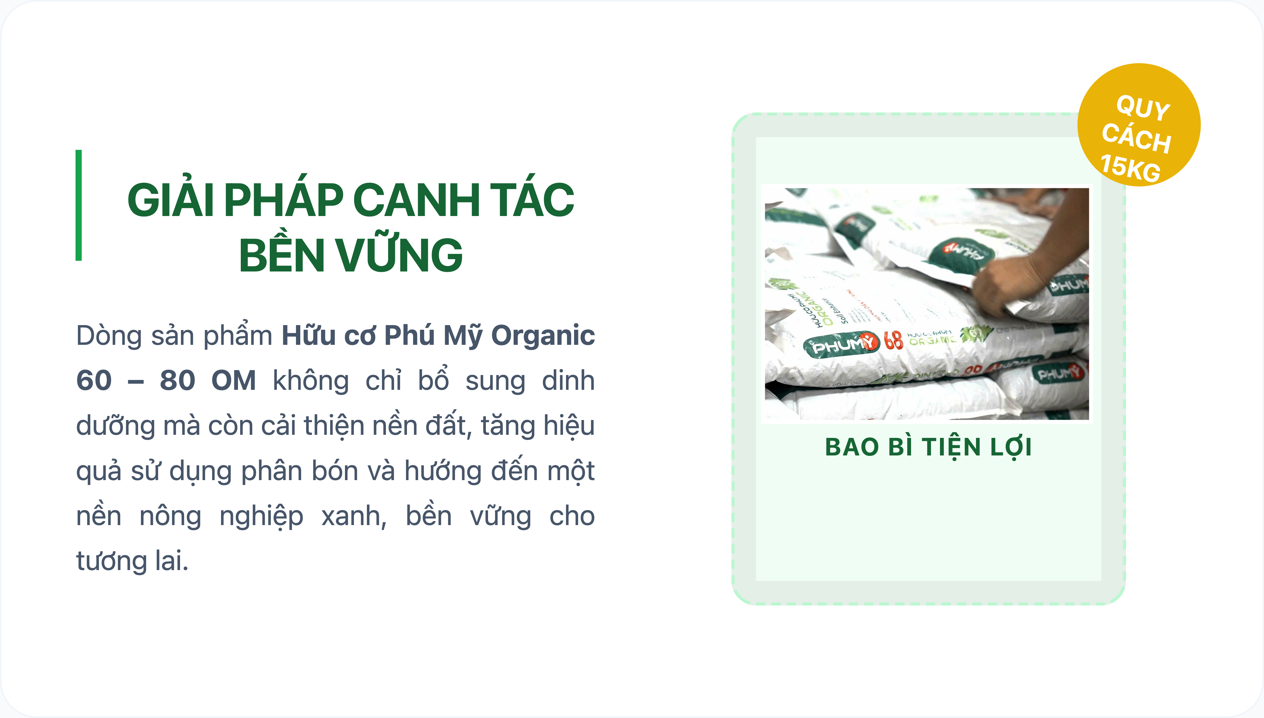 Hữu cơ Phú Mỹ: Giải pháp cho mùa vụ bền vững