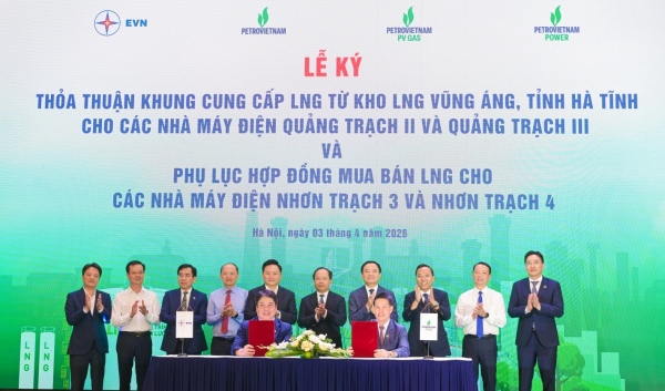 Petrovietnam/PV GAS ký kết các thỏa thuận LNG quy mô lớn, mở rộng hạ tầng cung ứng khí cho các trung tâm điện lực trọng điểm