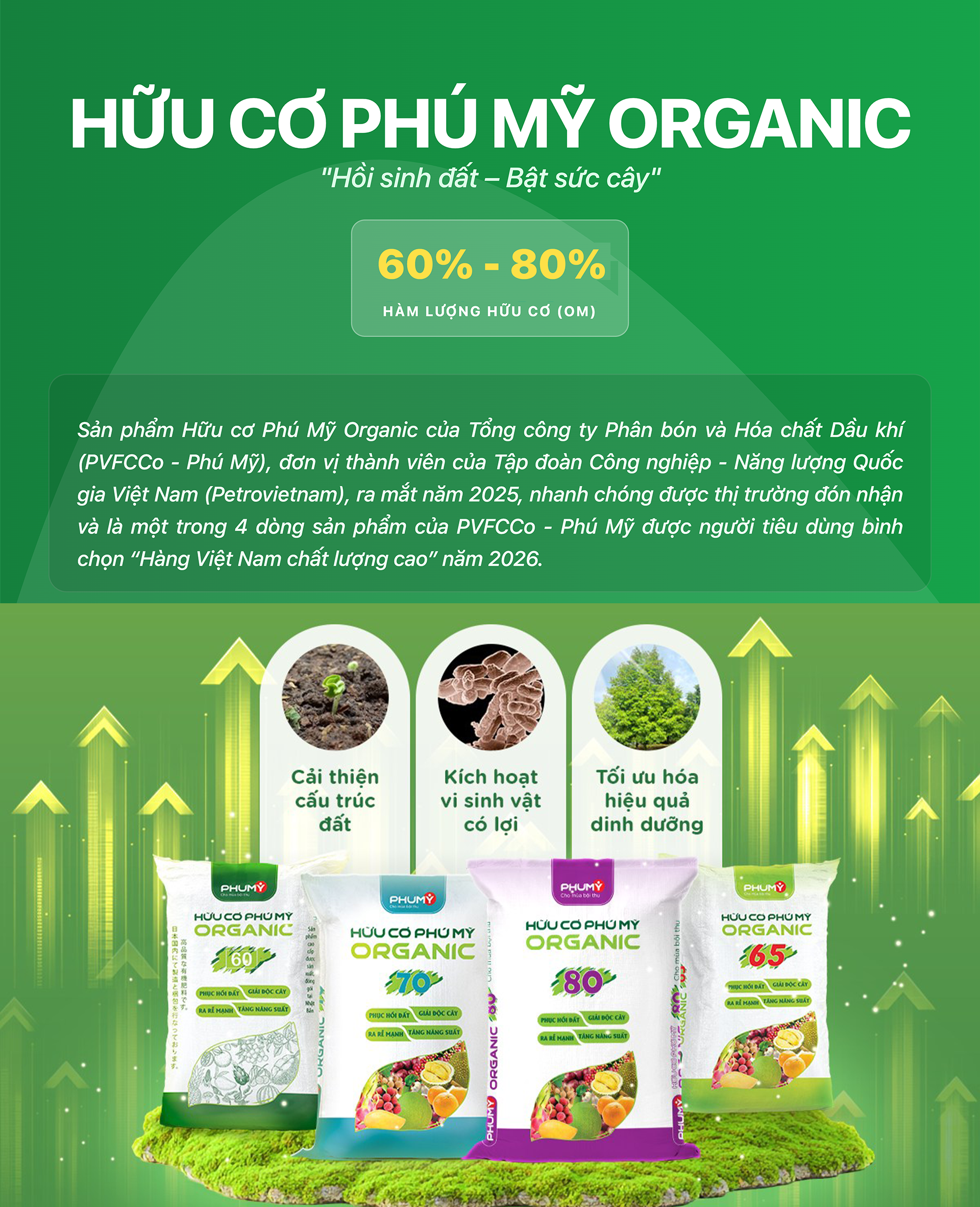 Hữu cơ Phú Mỹ: Giải pháp cho canh tác bền vững