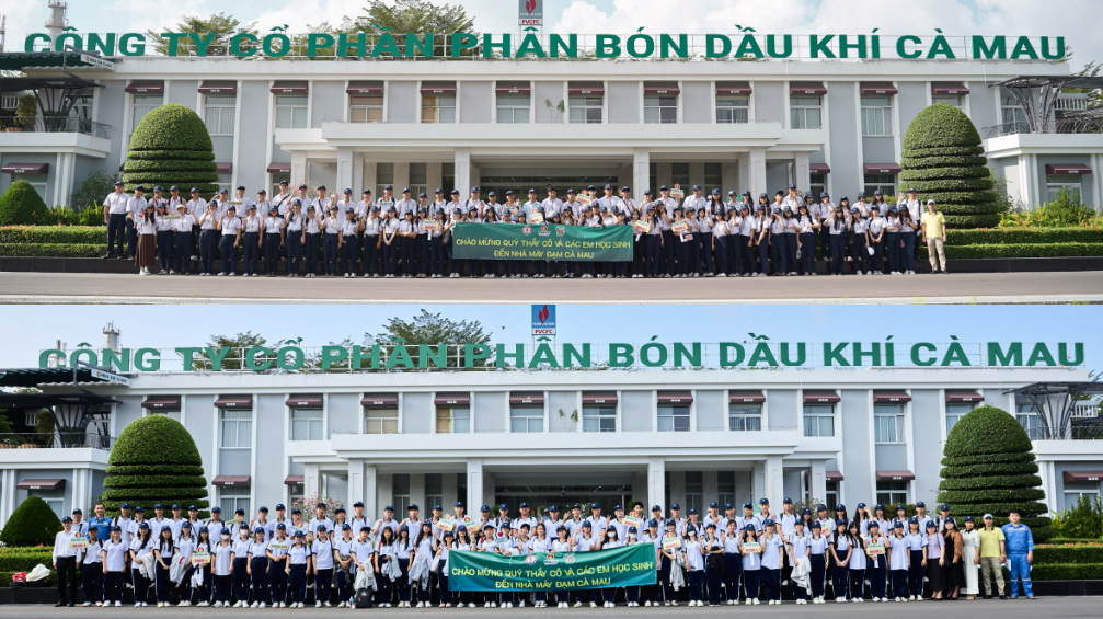 Hành trình bồi đắp tri thức của học sinh THPT tại Nhà máy Đạm Cà Mau Hành trình bồi đắp tri thức của học sinh THPT tại Nhà máy Đạm Cà Mau
