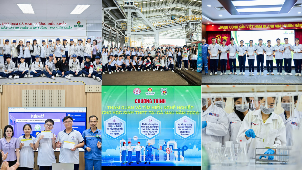 Hành trình bồi đắp tri thức của học sinh THPT tại Nhà máy Đạm Cà Mau Hành trình bồi đắp tri thức của học sinh THPT tại Nhà máy Đạm Cà Mau