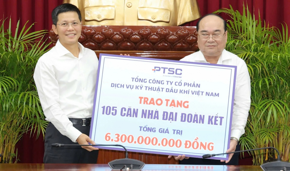 PTSC trao tặng 105 căn nhà Đại đoàn kết tại Cần Thơ