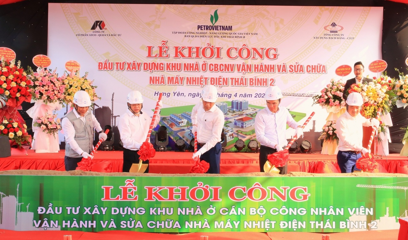 Khu nhà ở CBCNV vận hành NMNĐ Thái Bình 2 sẽ là hình mẫu khu dân cư Petrovietnam tại Hưng Yên