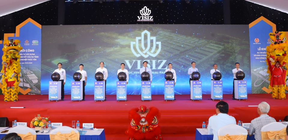 Liên danh VISIZ – SHINEC khởi công KCN Phúc Yên thu hút vốn đầu tư xanh tại Phú Thọ