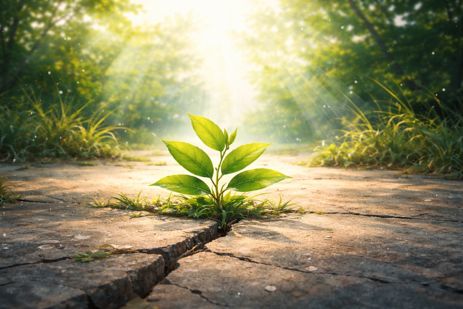 Những chiếc lá "tự mình xanh"