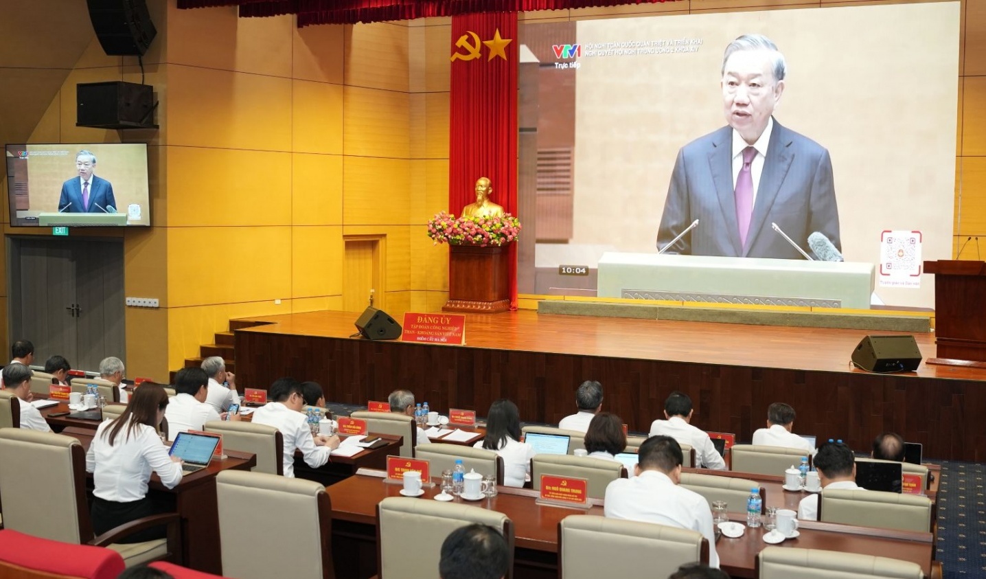 Đảng ủy TKV nghiên cứu, học tập, quán triệt và triển khai Nghị quyết Hội nghị lần thứ hai Ban Chấp hành Trung ương Đảng khóa XIV