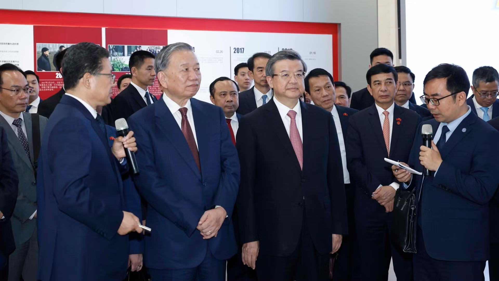 [Ảnh] Tổng Bí thư, Chủ tịch nước Tô Lâm khảo sát tại Khu khởi động của thành phố Hùng An (Trung Quốc)