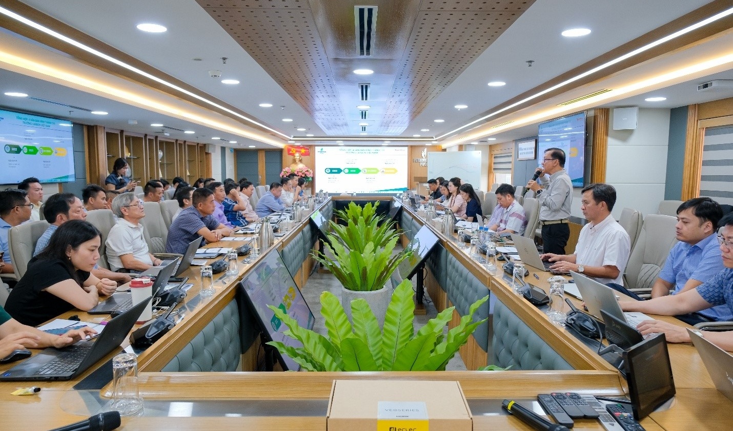 PVOIL tổ chức đào tạo quản lý phát thải, tín chỉ carbon và năng lượng tái tạo cho các đơn vị khu vực phía Nam