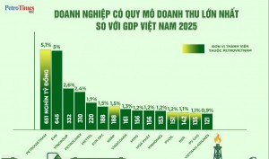 Petrovietnam và hệ sinh thái đóng góp nổi bật vào tăng trưởng GDP đất nước