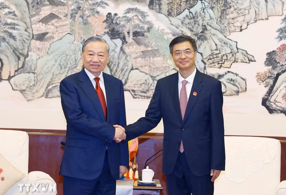 Tổng Bí thư, Chủ tịch nước Tô Lâm tiếp Bí thư Quảng Tây, Trung Quốc